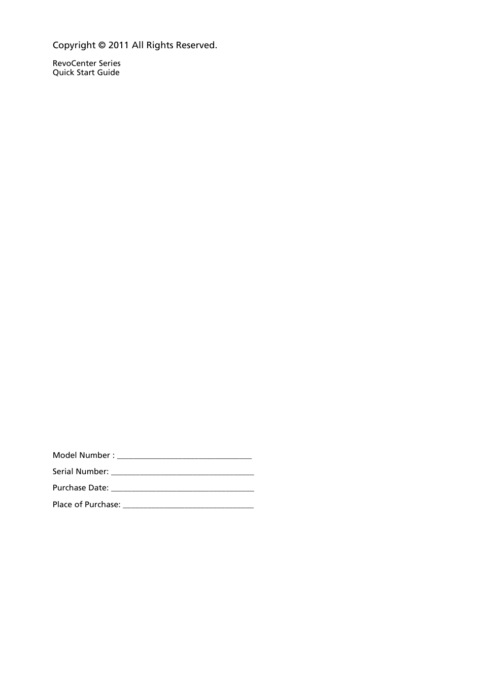 Acer RC111 User Manual | Page 2 / 38