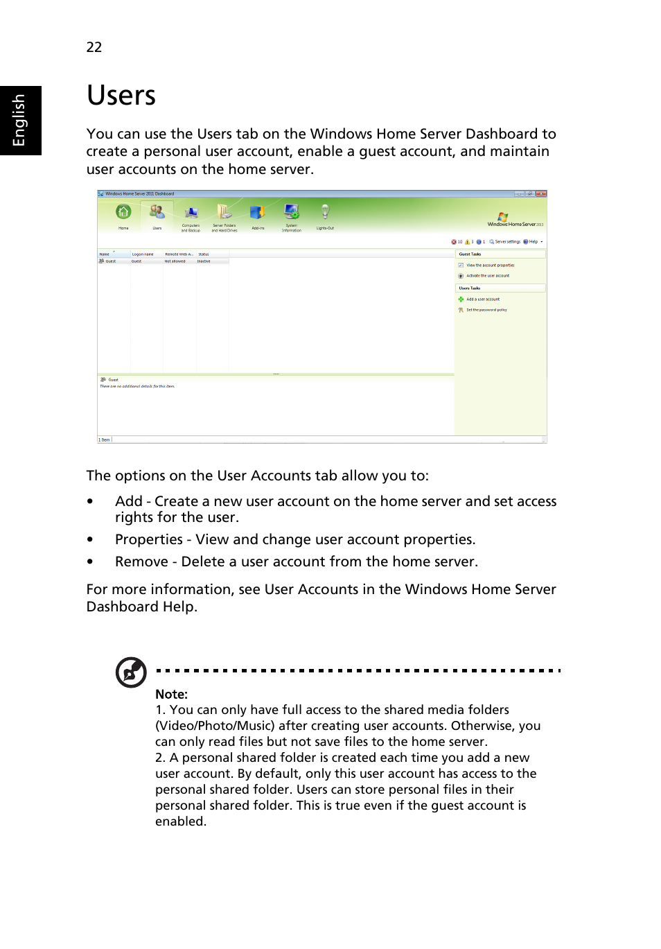 Users | Acer RC111 User Manual | Page 24 / 38