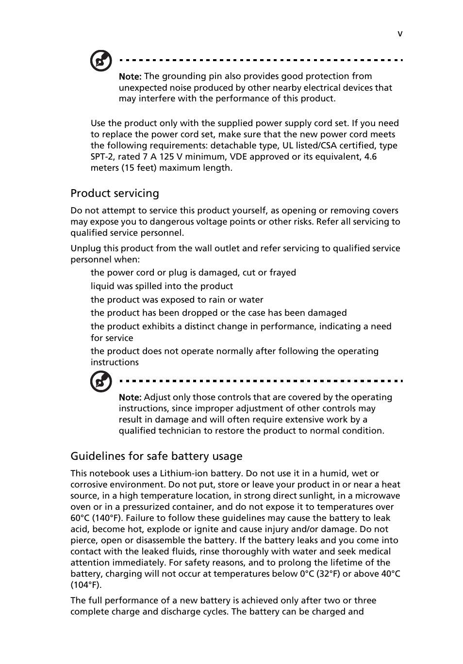 Acer Aspire 5930Z User Manual | Page 5 / 95