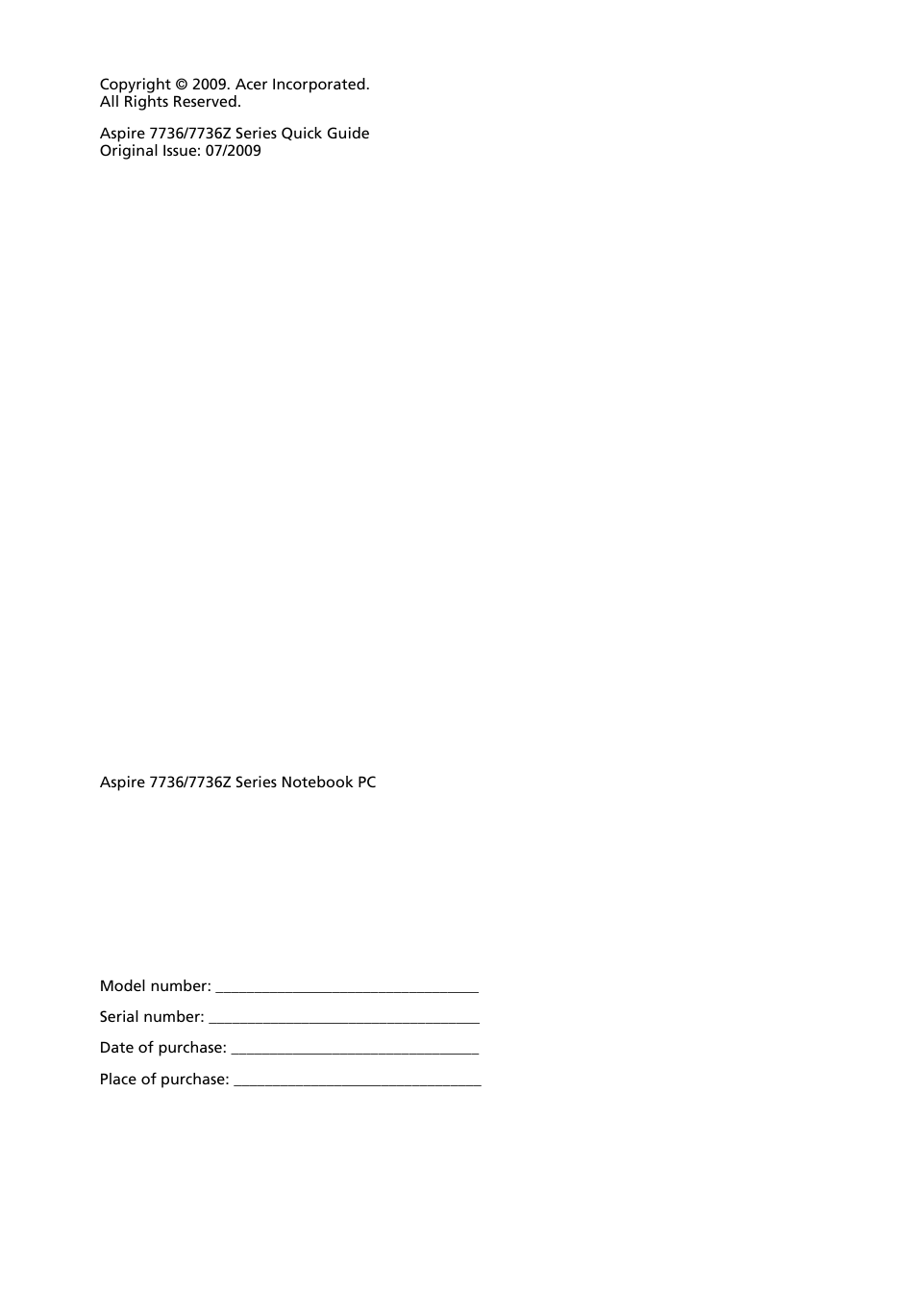 Acer Aspire 7736ZG User Manual | Page 2 / 12