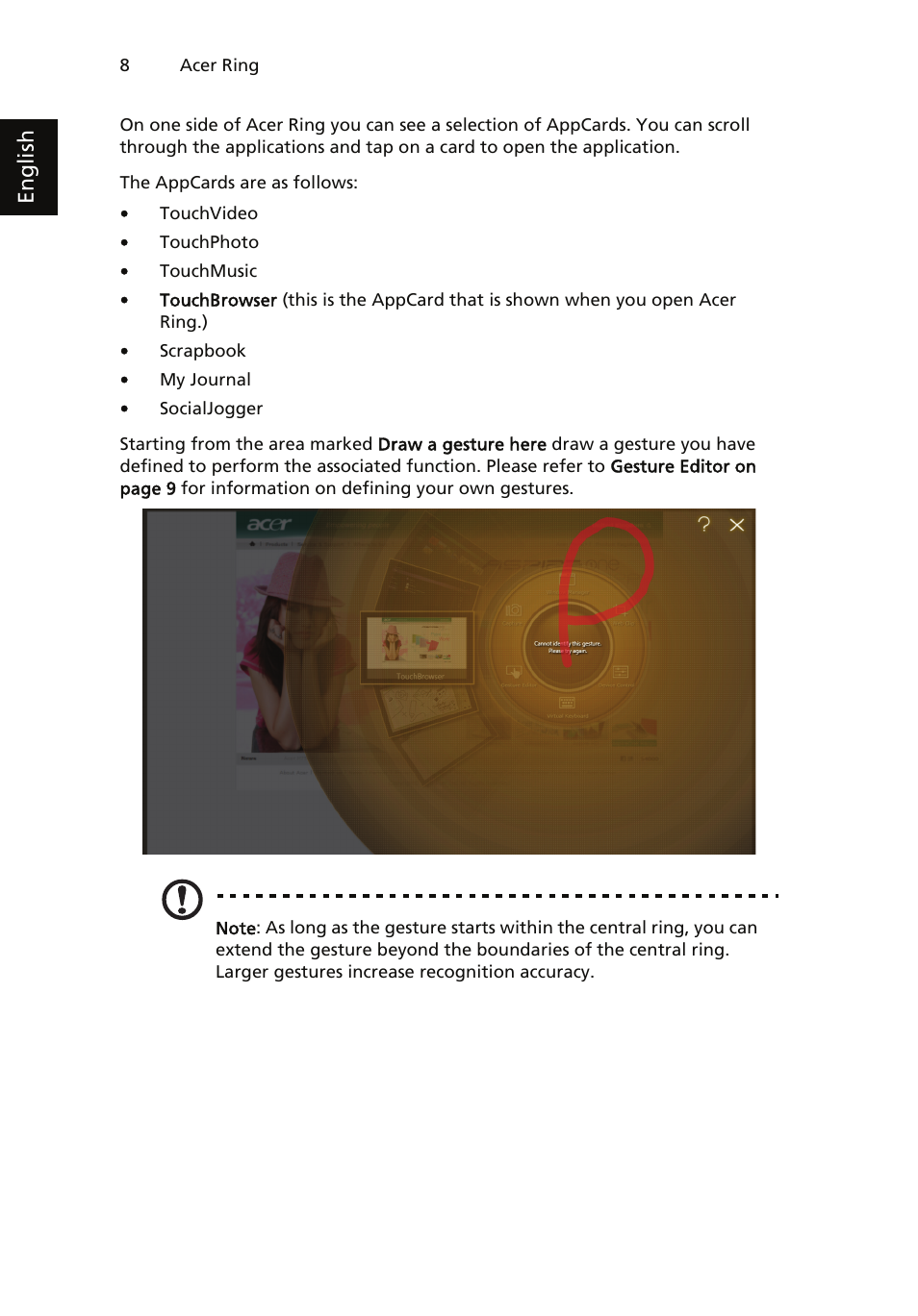 English | Acer ICONIA User Manual | Page 12 / 66
