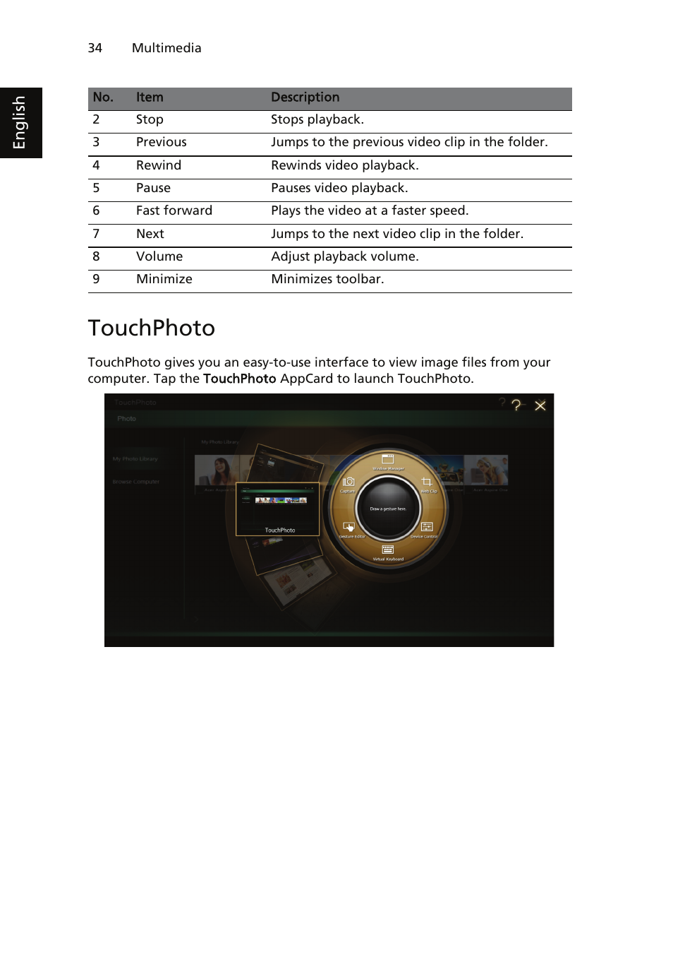 Touchphoto | Acer ICONIA User Manual | Page 38 / 66