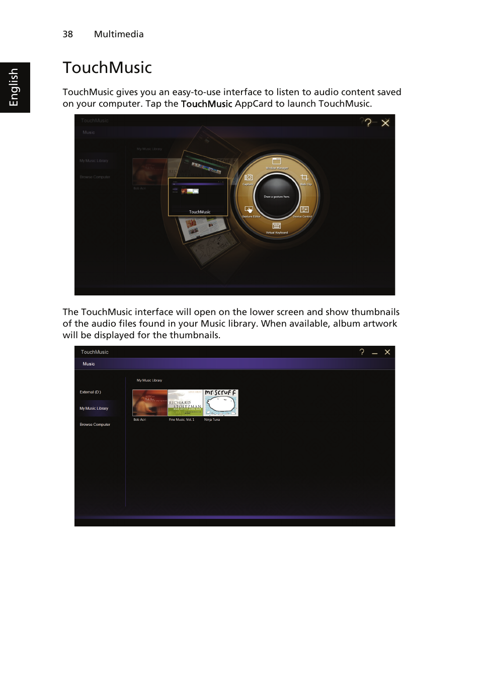 Touchmusic | Acer ICONIA User Manual | Page 42 / 66