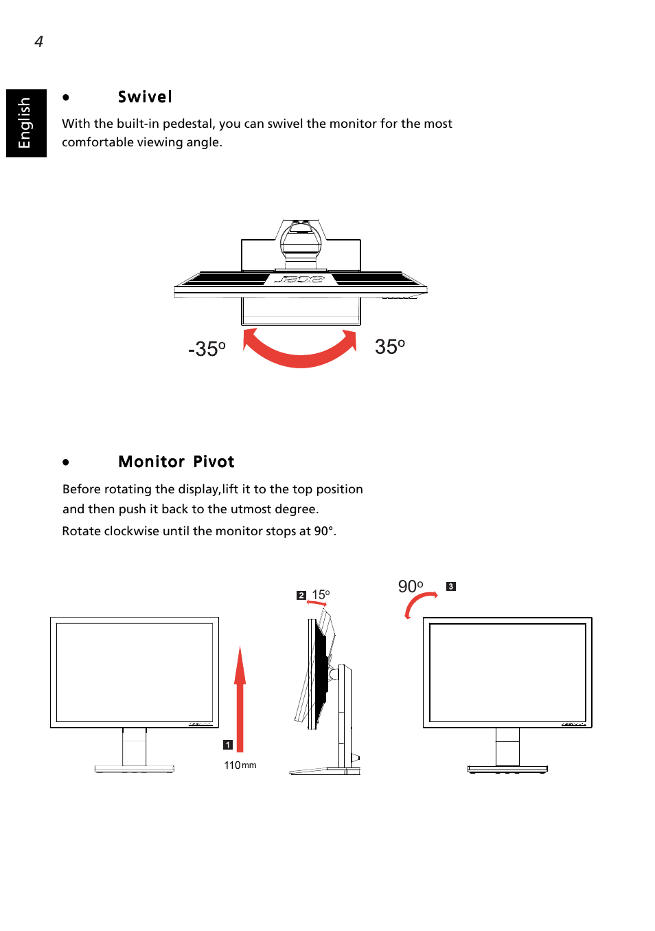Acer B243PWL User Manual | Page 16 / 28