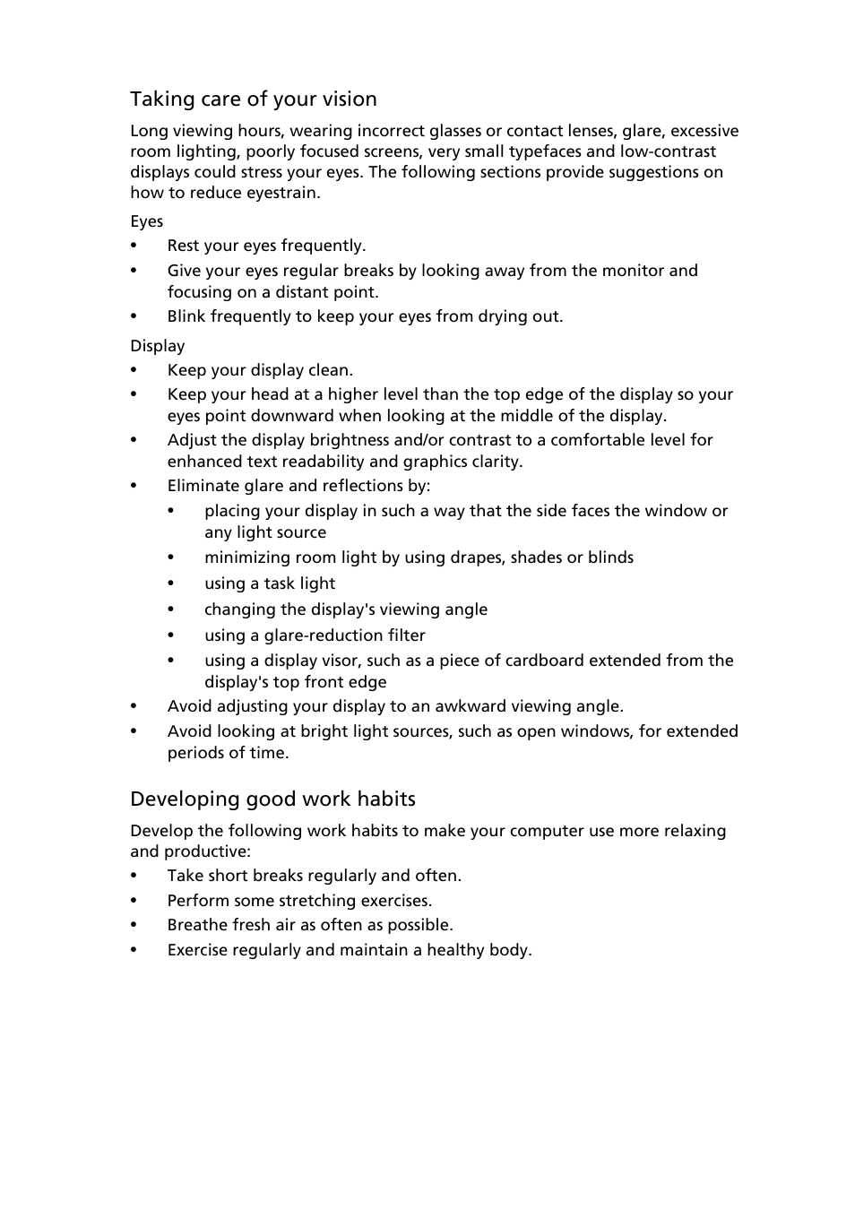 Acer V213HL User Manual | Page 9 / 28