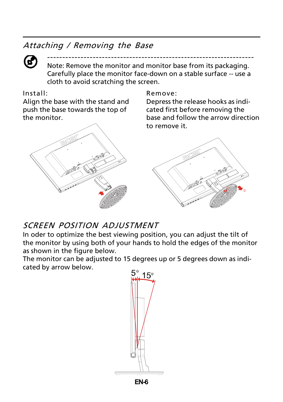 Acer P196WV User Manual | Page 7 / 23