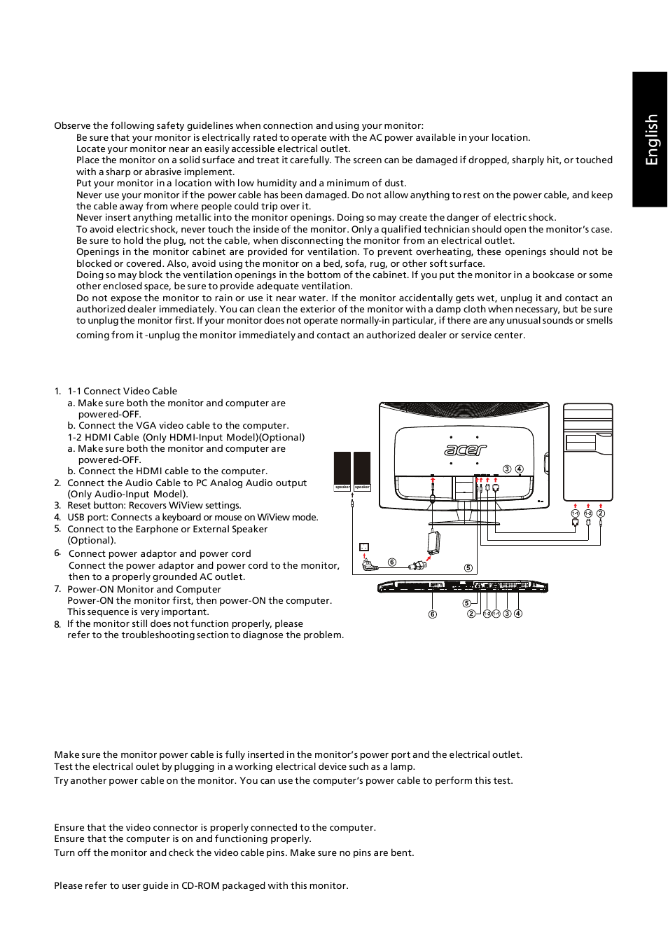 Acer DW271HL User Manual | 2 pages