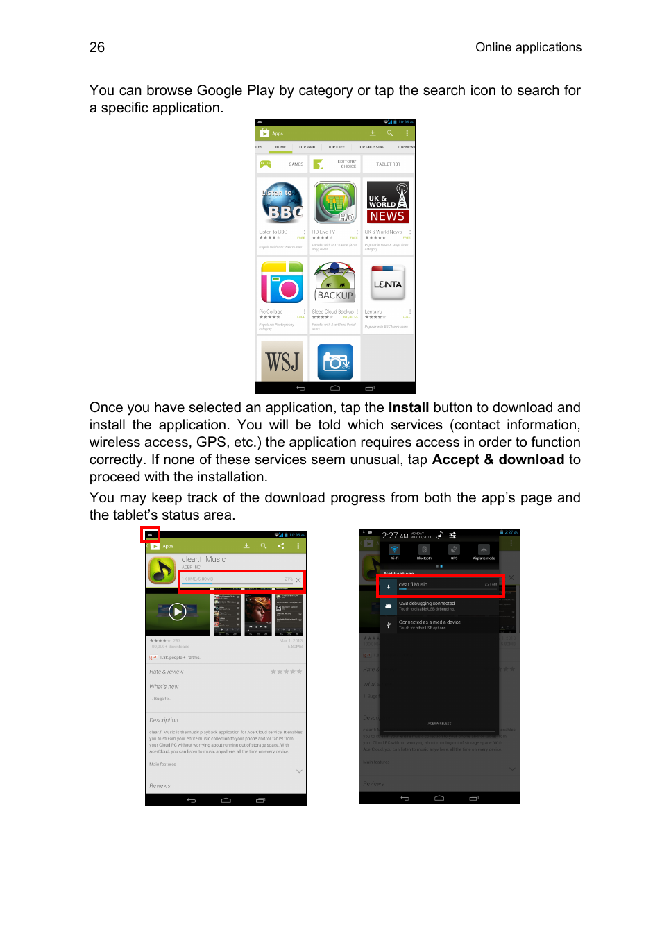 Acer B1-711 User Manual | Page 26 / 51