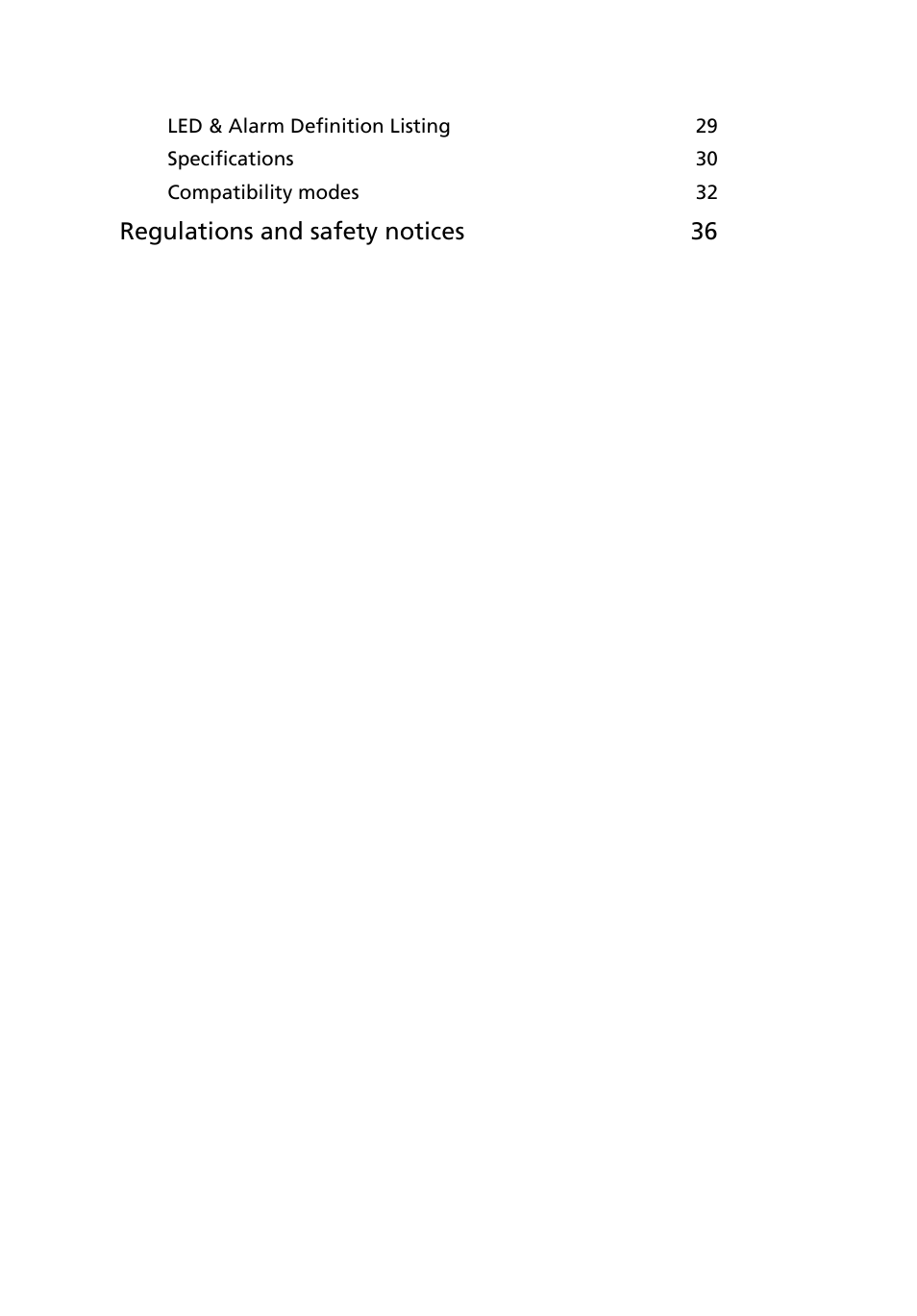 Regulations and safety notices 36 | Acer K132 User Manual | Page 10 / 49