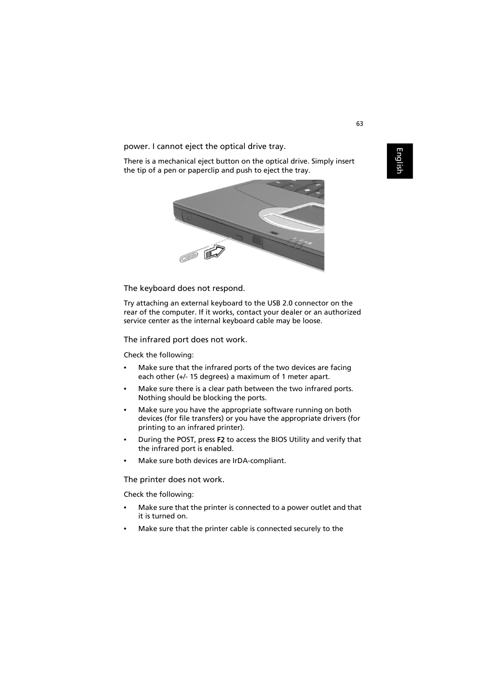 Acer TravelMate 8000 User Manual | Page 71 / 99