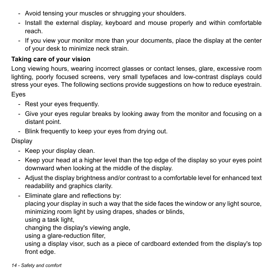 Acer Aspire V5-132 User Manual | Page 14 / 103