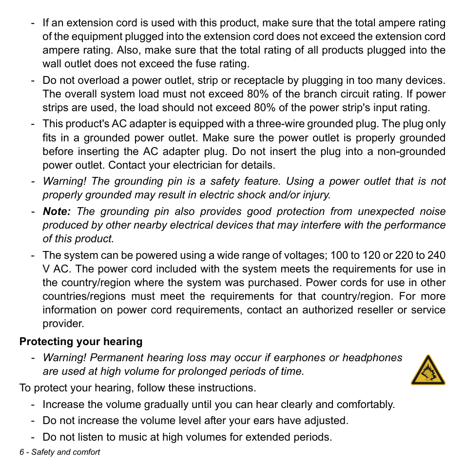 Acer Aspire V5-132 User Manual | Page 6 / 103
