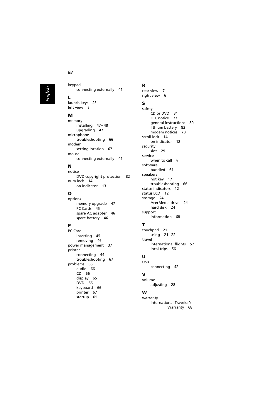 Acer Extensa 2900D User Manual | Page 98 / 98