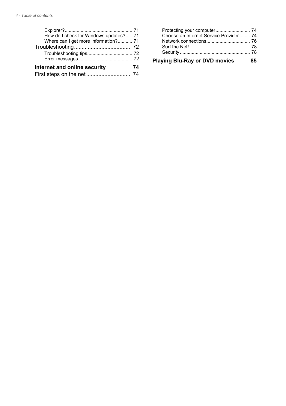 Acer Aspire V5-561G User Manual | Page 4 / 85