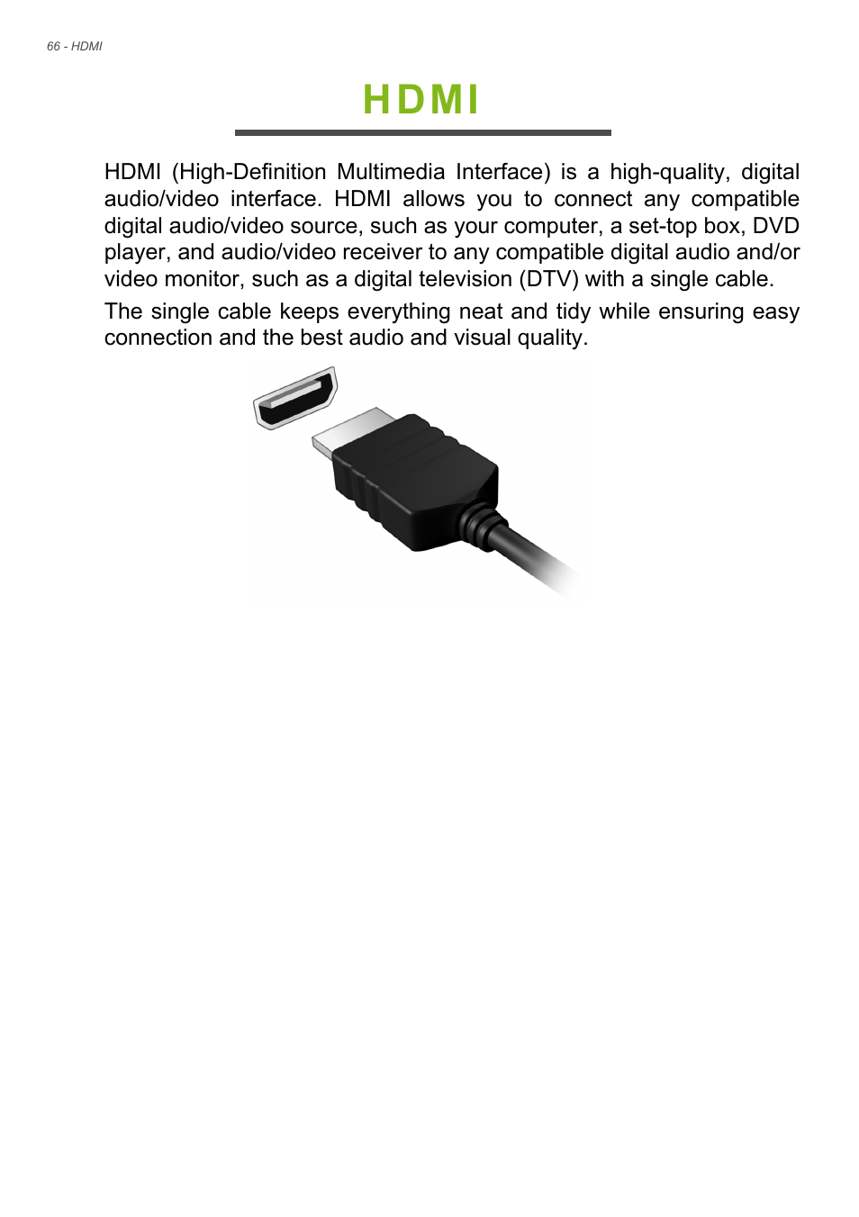 Hdmi | Acer Aspire V5-561G User Manual | Page 59 / 85