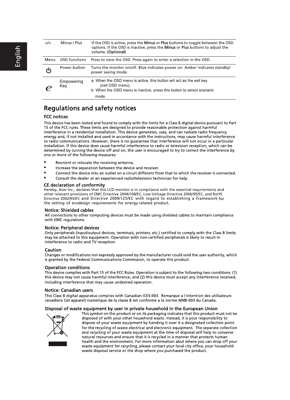 Acer B243WL User Manual | Page 2 / 2