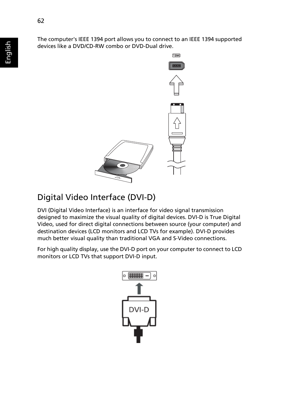 Digital video interface (dvi-d) | Acer TravelMate 6500 User Manual | Page 76 / 101
