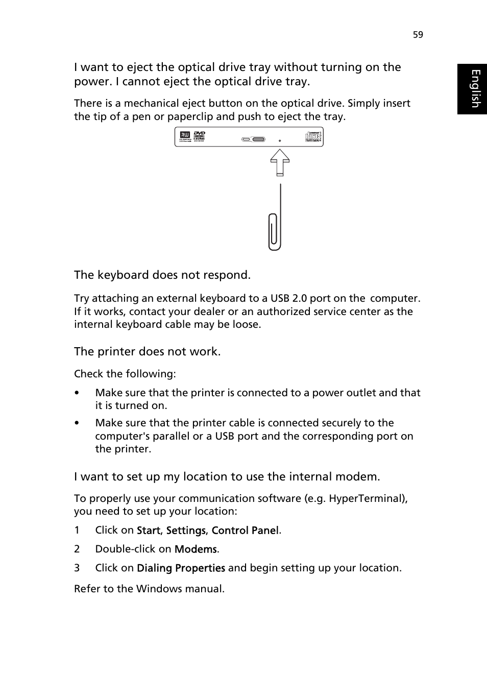 Acer Aspire 9100 User Manual | Page 71 / 90