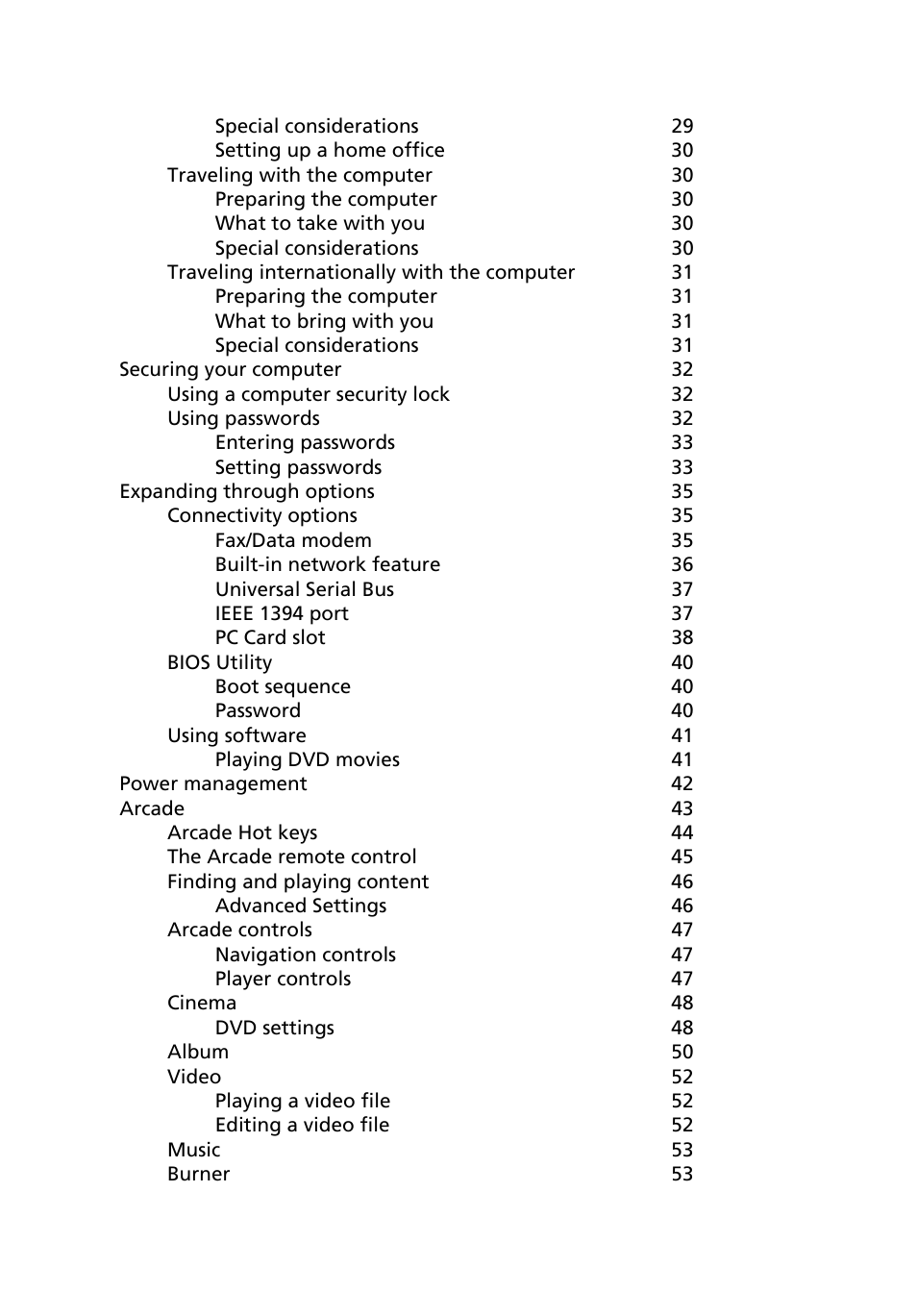Acer Aspire 9100 User Manual | Page 8 / 90