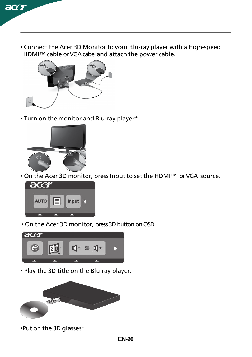Acer HR274H User Manual | Page 21 / 25