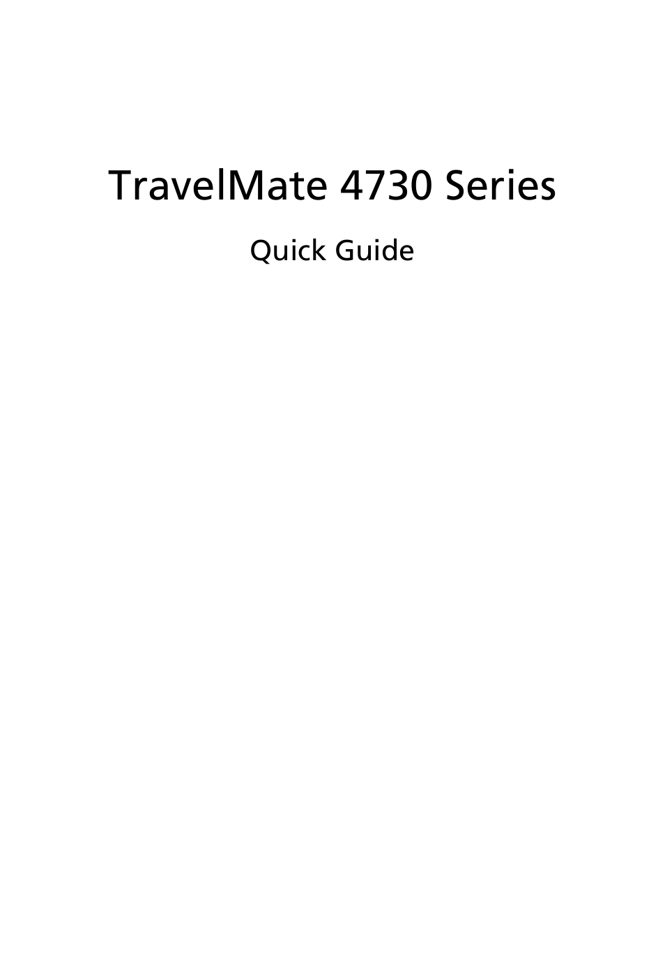 Acer TravelMate 4730G User Manual | 13 pages