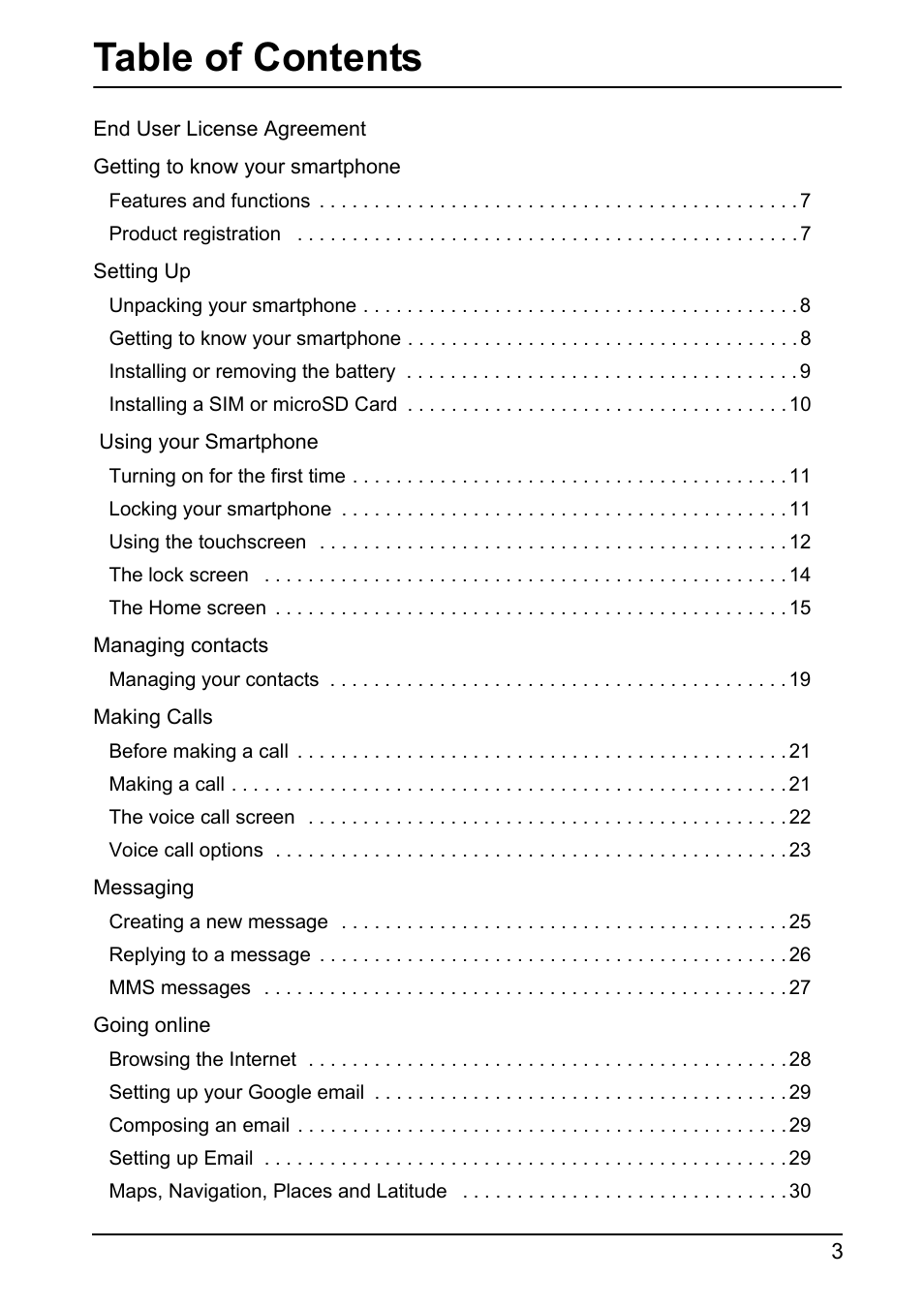 Acer Z110 User Manual | Page 3 / 56