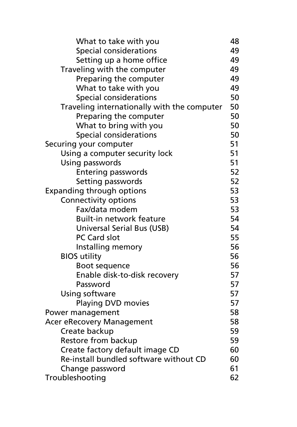 Acer Aspire 7100 User Manual | Page 9 / 87