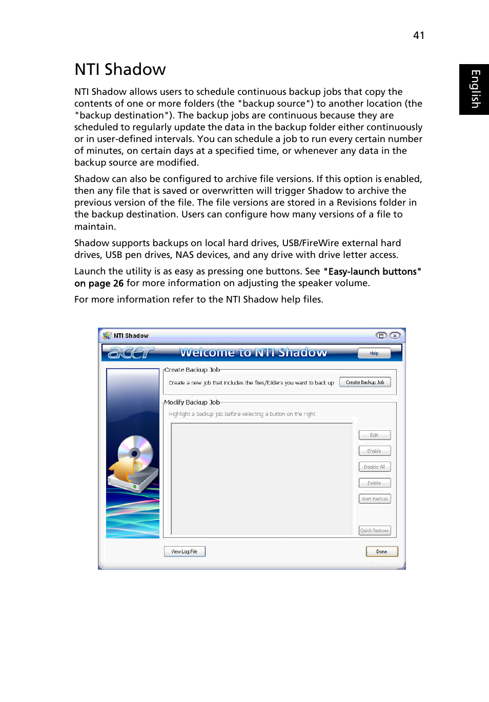 Nti shadow, Frequently asked questions | Acer Extensa 4120 User Manual | Page 60 / 98