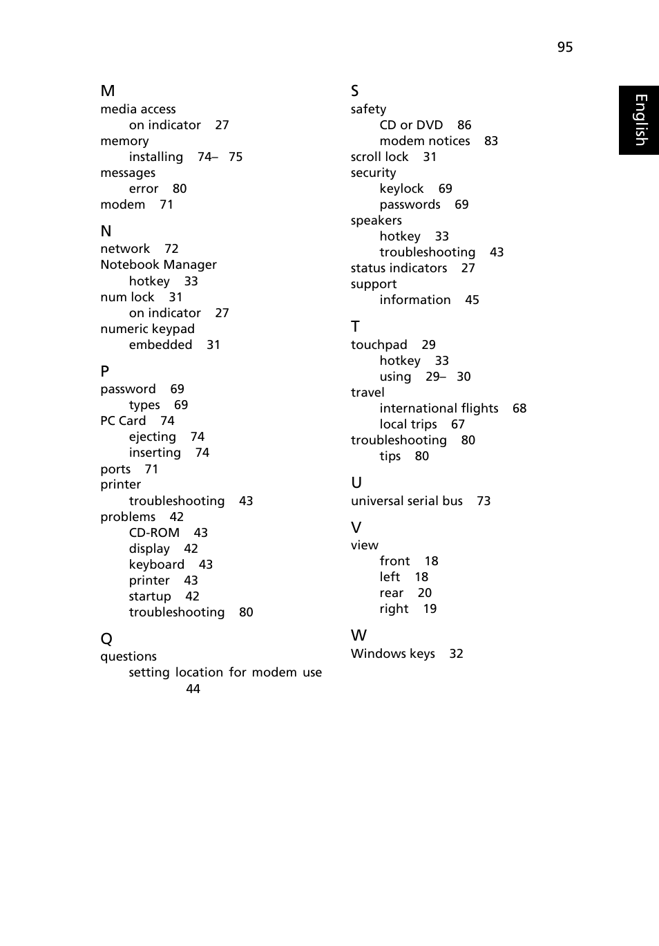 Acer TravelMate C210 User Manual | Page 113 / 113