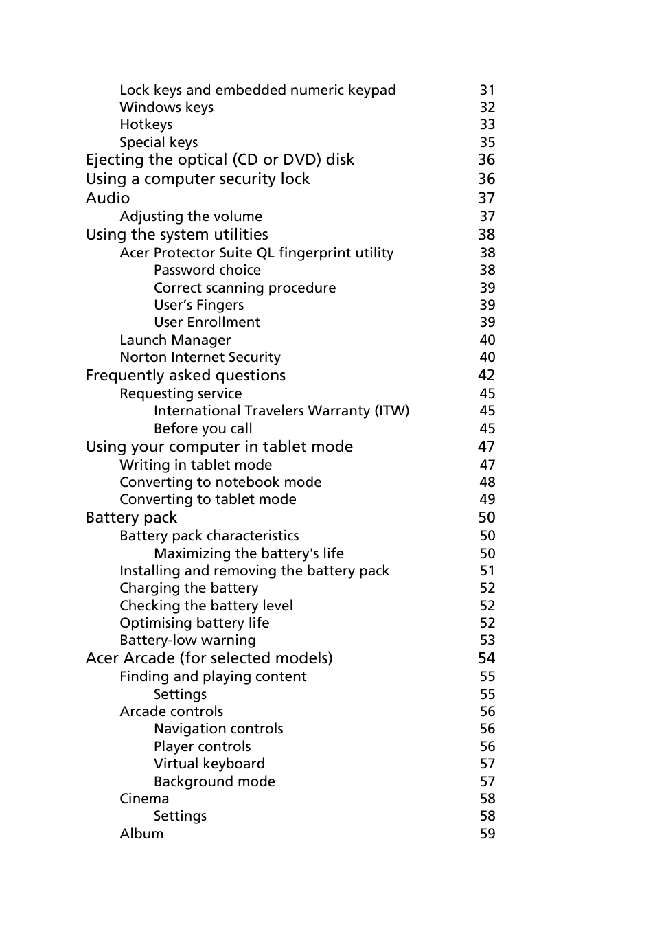 Acer TravelMate C210 User Manual | Page 16 / 113