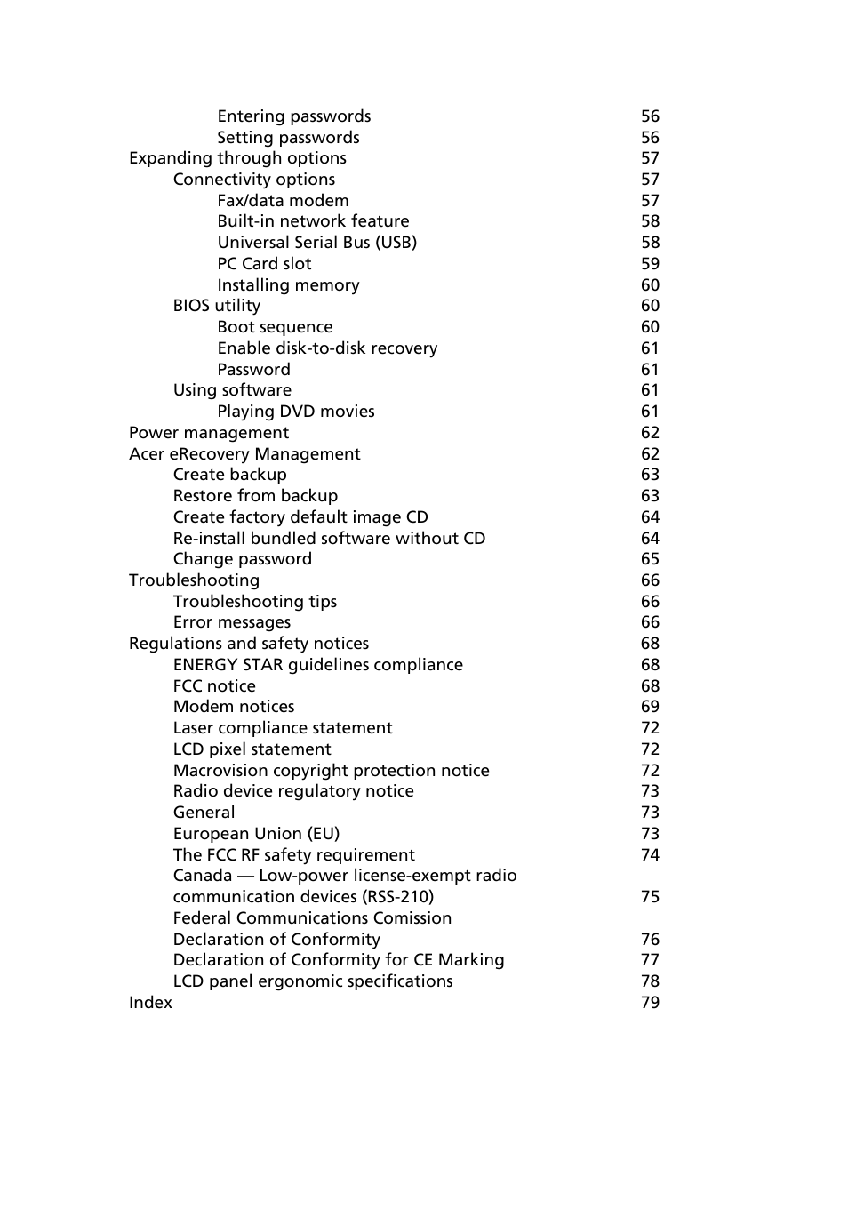 Acer Aspire 3650 User Manual | Page 13 / 94