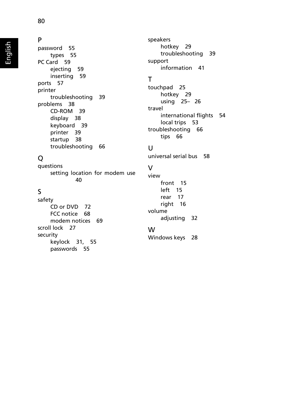 Acer Aspire 3650 User Manual | Page 94 / 94