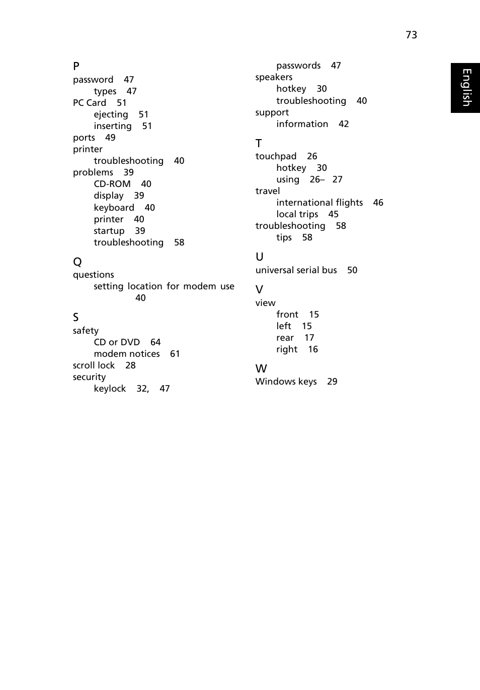 Acer TravelMate 7510 User Manual | Page 91 / 91