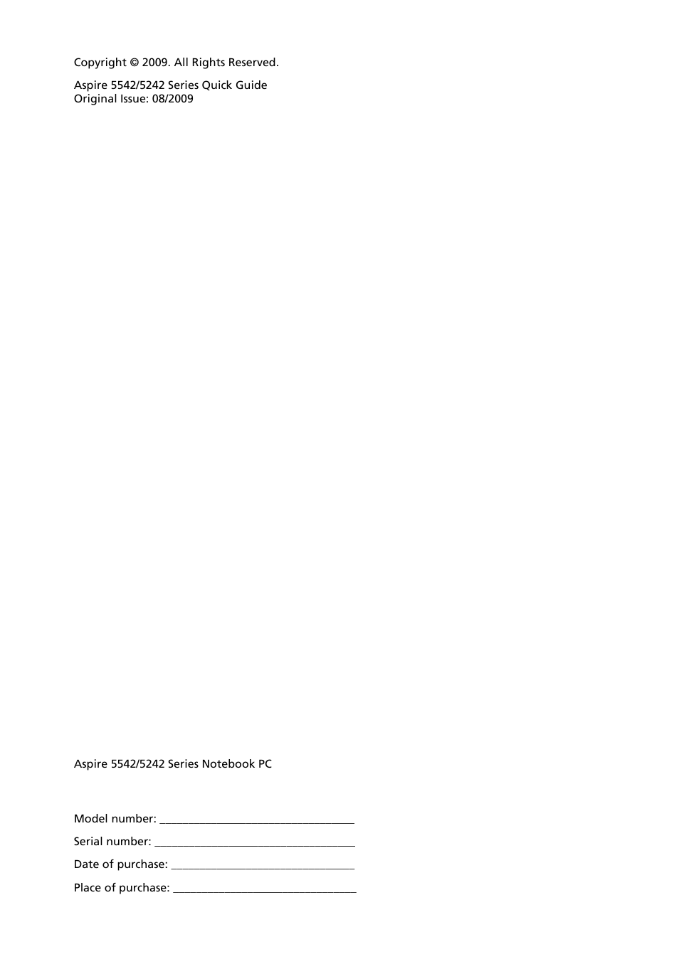 Acer Aspire 5542 User Manual | Page 2 / 12