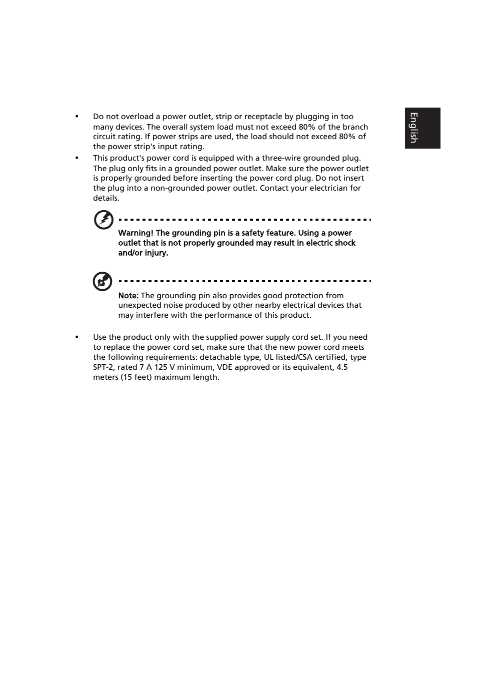 Eng lish, ᑒ஀ኁጒ | Acer K192HQL User Manual | Page 6 / 7