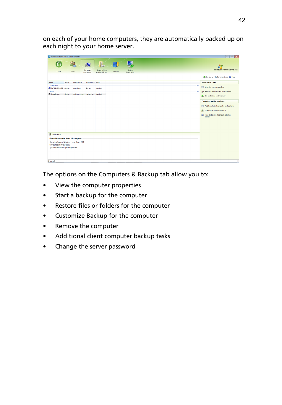 Acer RC111 User Manual | Page 42 / 103