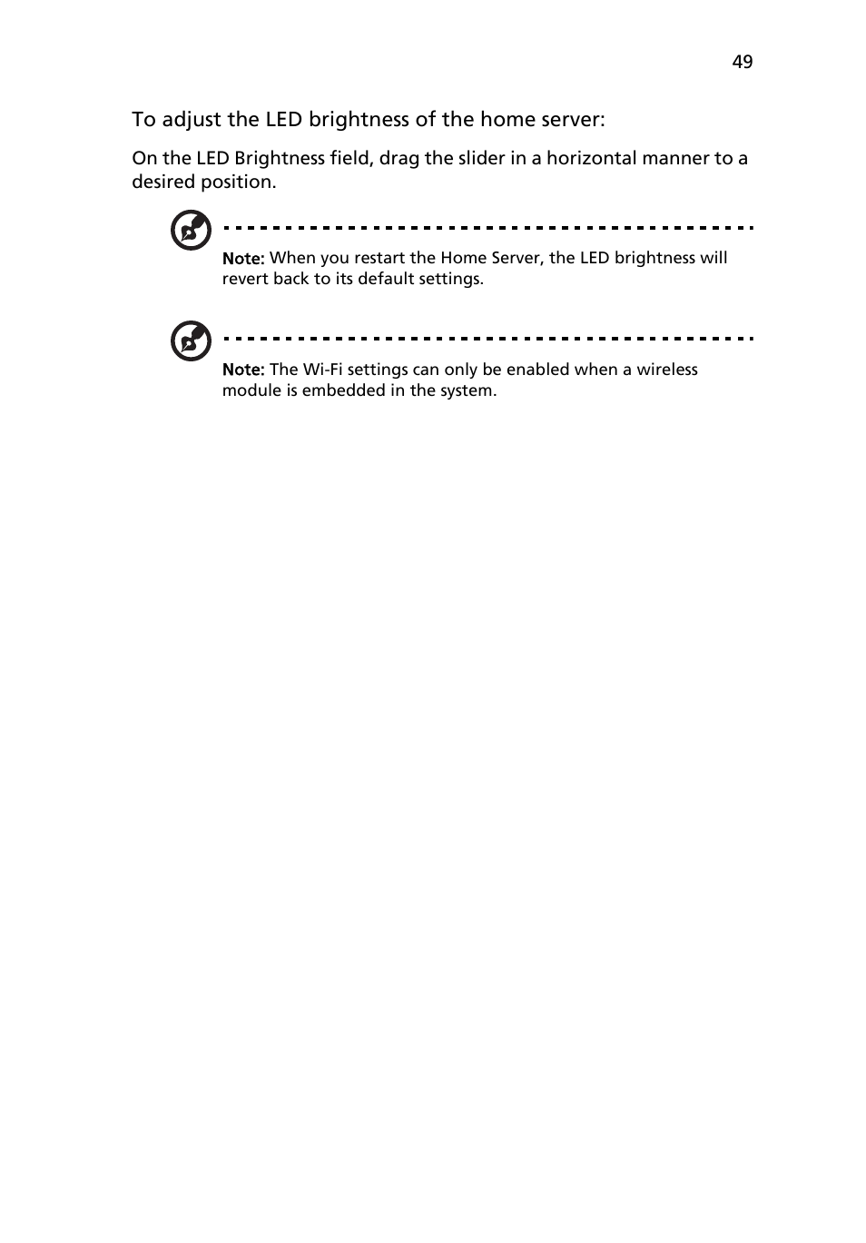 Acer RC111 User Manual | Page 49 / 103