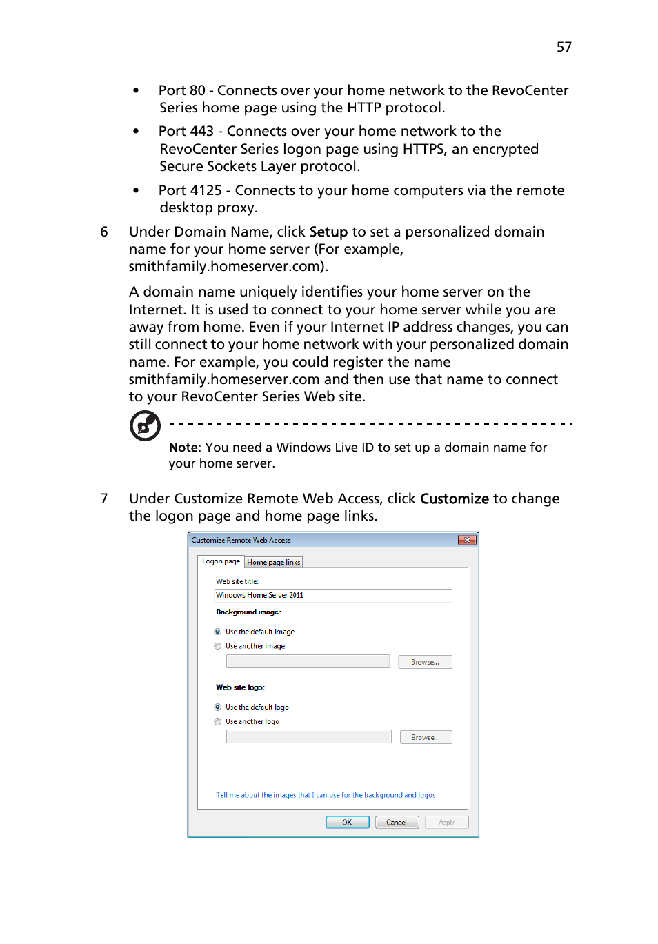 Acer RC111 User Manual | Page 57 / 103