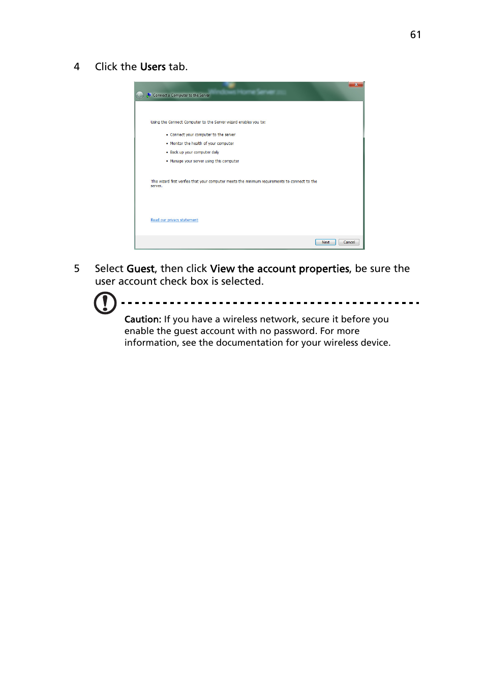 Acer RC111 User Manual | Page 61 / 103