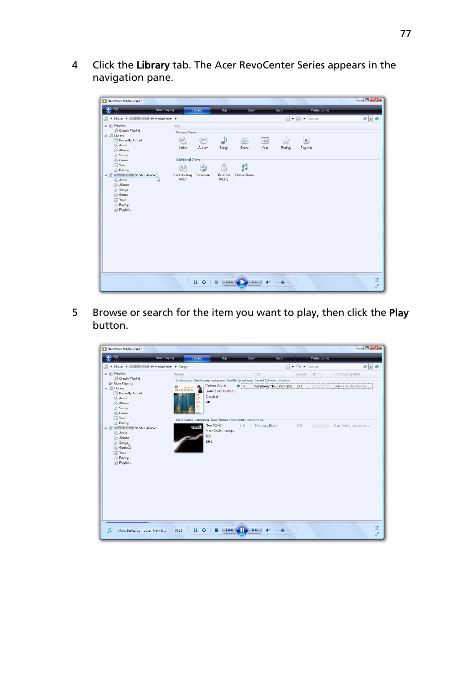 Acer RC111 User Manual | Page 77 / 103