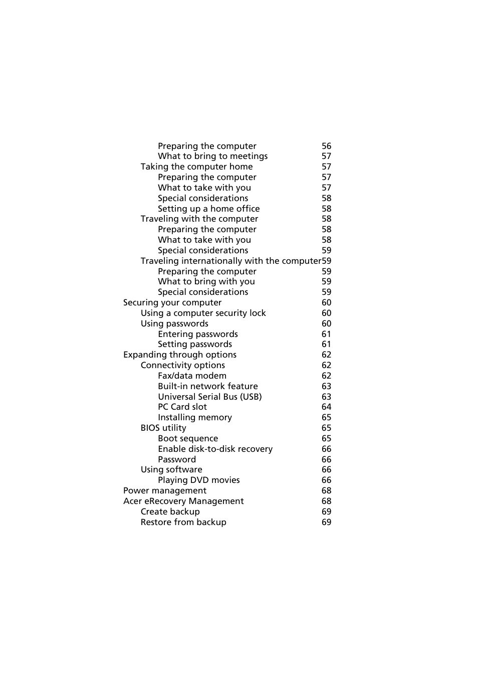 Acer Aspire 3660 User Manual | Page 13 / 101