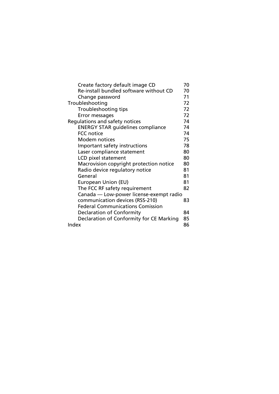 Acer Aspire 3660 User Manual | Page 14 / 101