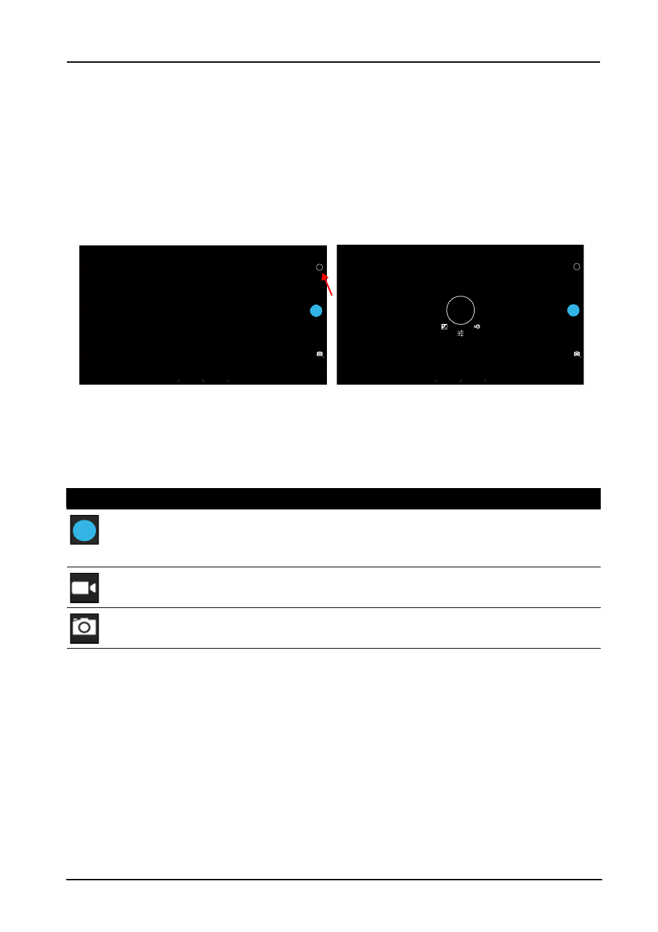 Using the webcam as a camera, Using the webcam, Camera icons and indicators | Acer TA272HUL User Manual | Page 24 / 33