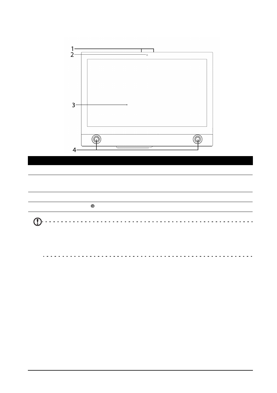 Getting to know your ta272hul, Front view | Acer TA272HUL User Manual | Page 7 / 33