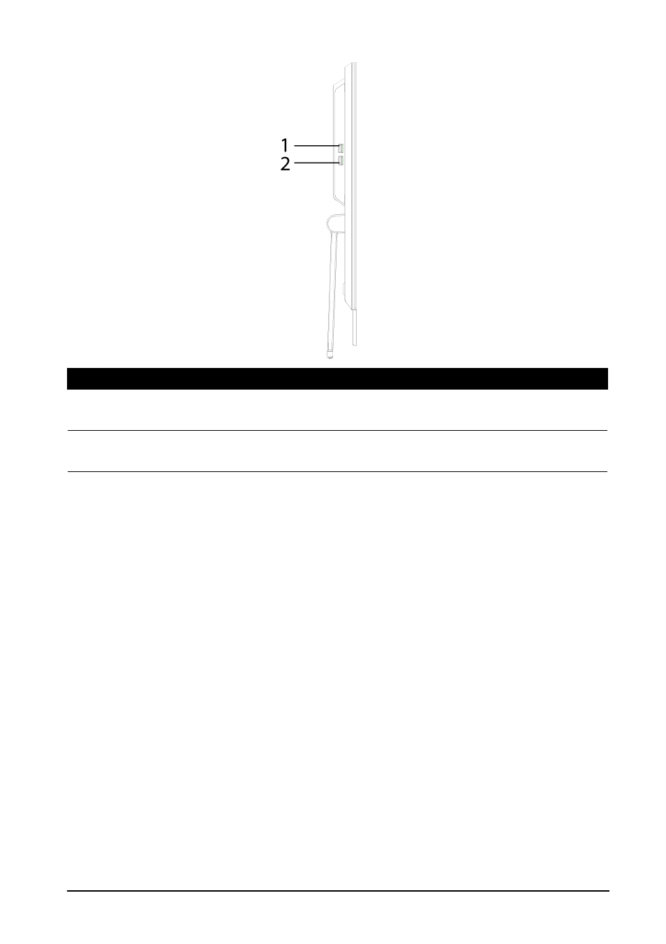 Left view | Acer TA272HUL User Manual | Page 8 / 33