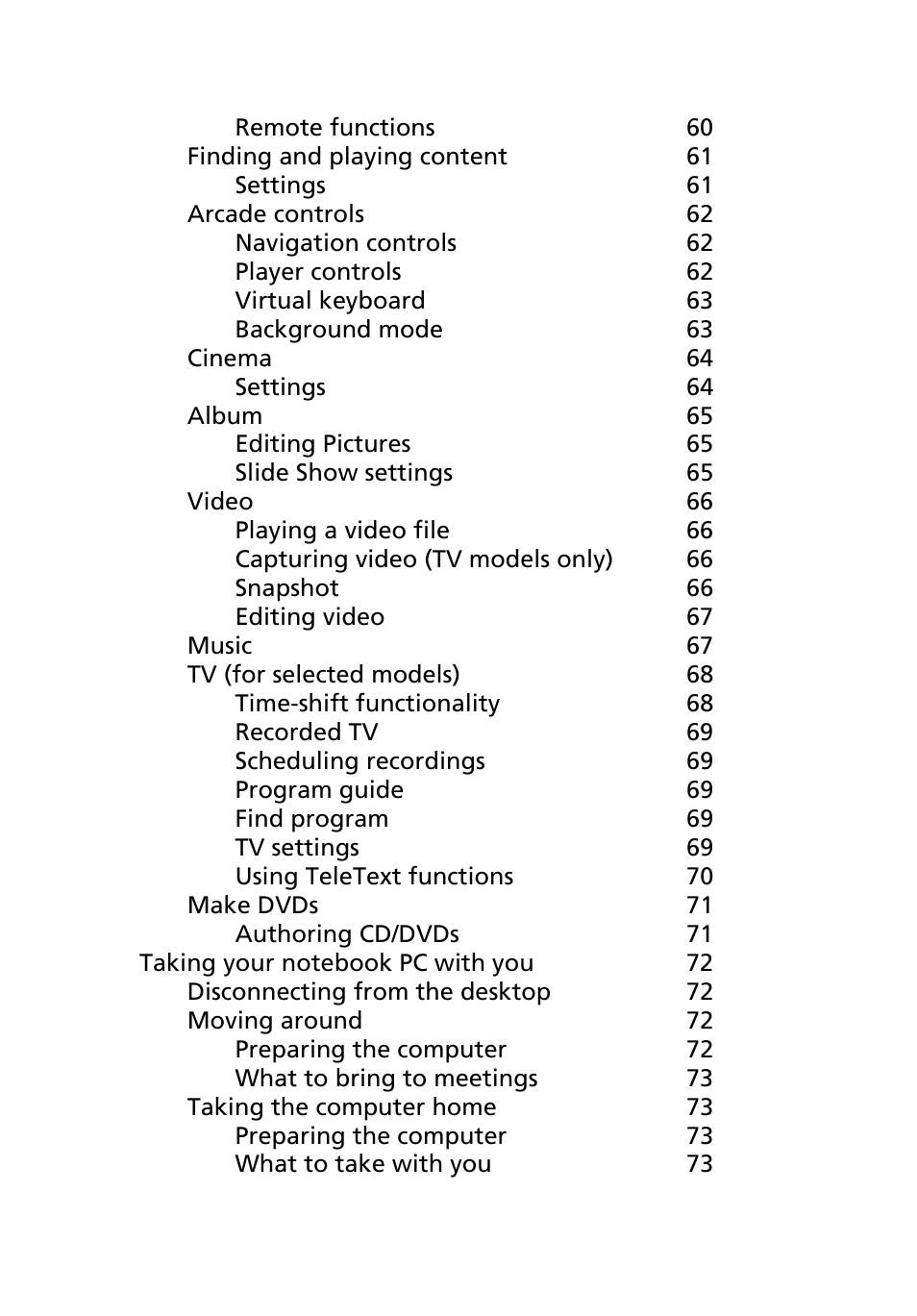 Acer Aspire 9510 User Manual | Page 13 / 123