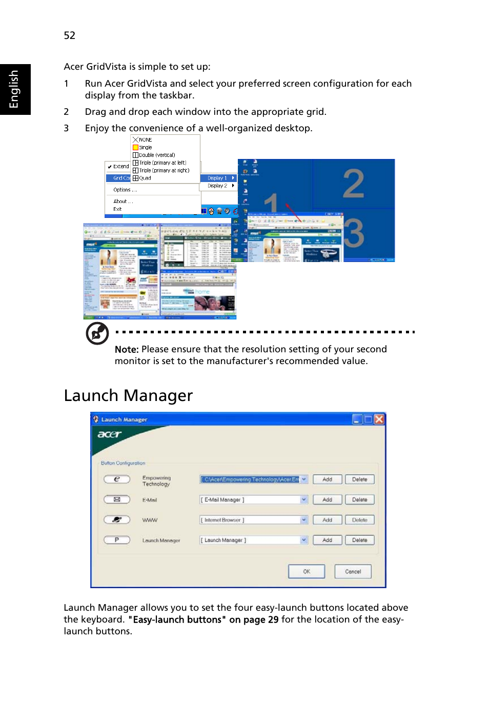 Launch manager | Acer Aspire 9510 User Manual | Page 68 / 123