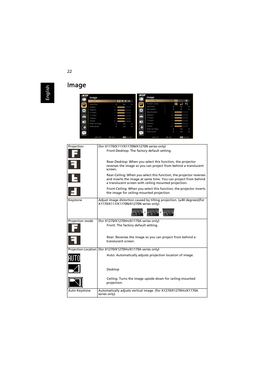 Image | Acer X1270 User Manual | Page 32 / 66