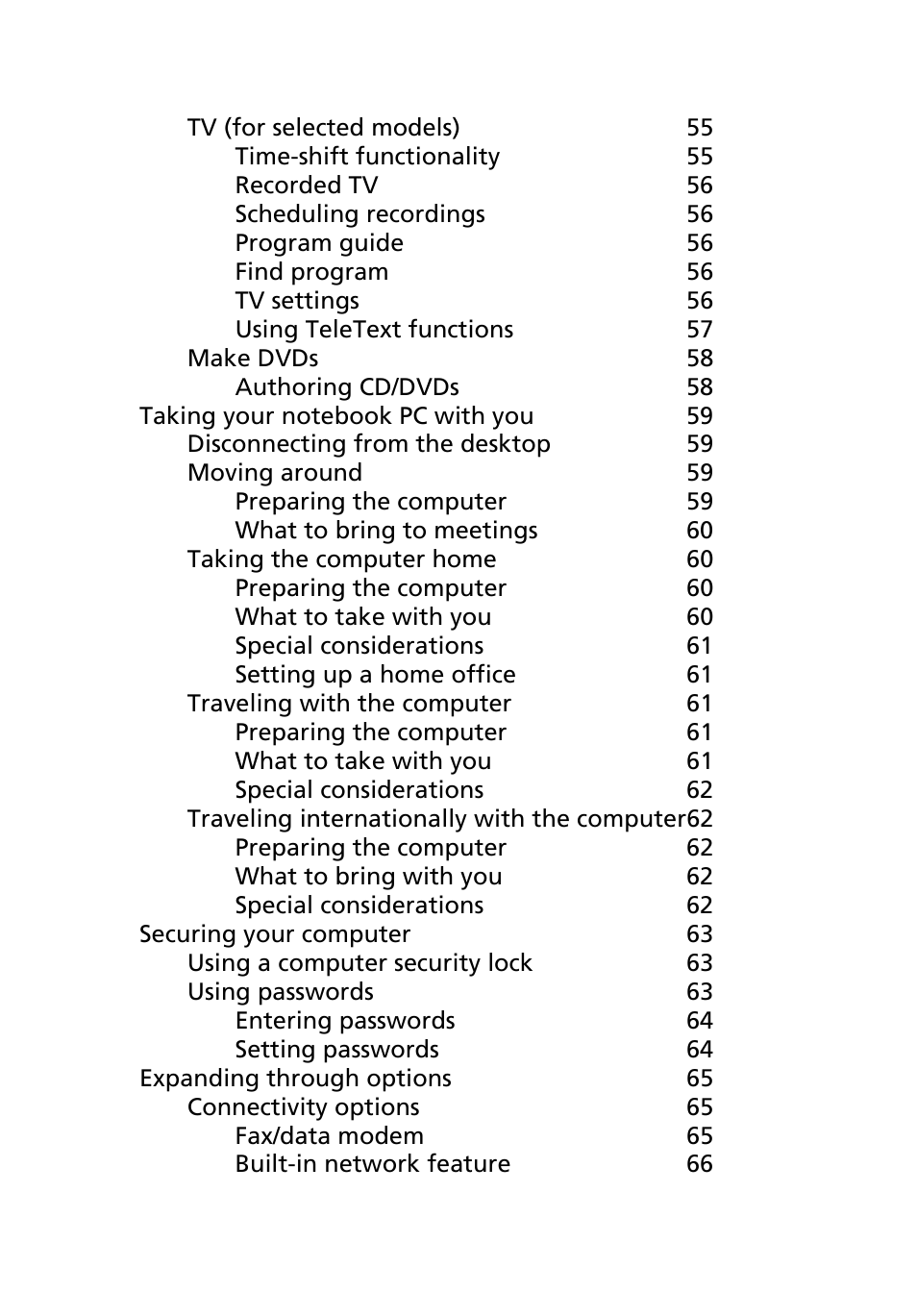Acer Aspire 5620 User Manual | Page 9 / 107