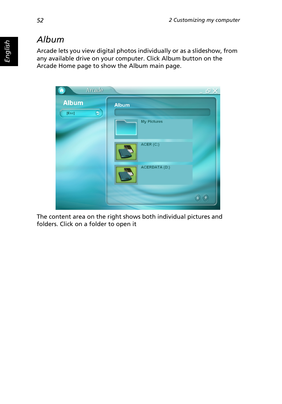 Album | Acer Extensa 3000 User Manual | Page 60 / 100